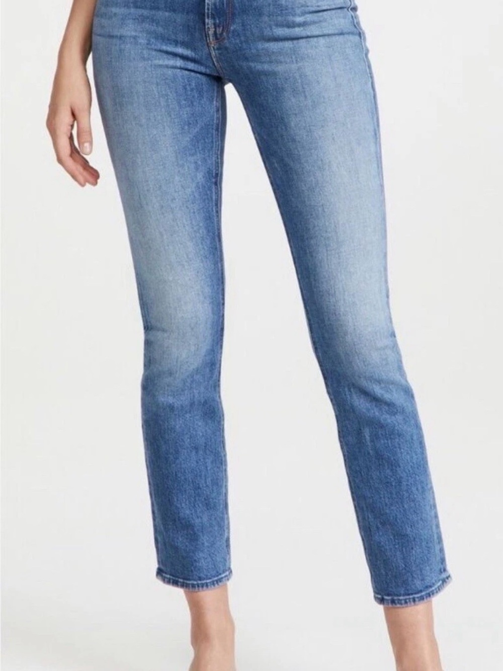 MOTHER Mid Ride Dazzler Ankle Fray Riding the Cliffside size 28